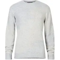 John Varvatos Rector Ls Texture Mix Intarsia Crew Lt Grey Hthr Taglia: XXL | Maglioni a maglia Outlet | Uomo | Grigio