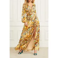 Guess Marciano By Golden Wing Maxi Dre Golden Wing Print Taglia: 36 | Maxi abiti Outlet | Donna | Giallo