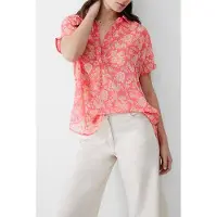French Connection Cosette S/s Popover Camellia Taglia: 6 | Magliette intime Outlet | Donna | Marrone