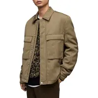 AllSaints Myers Jacket Khaki Taglia: L | Giacche leggere Outlet | Uomo | Marrone