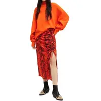 AllSaints Carla Tahoe Skirt Zesty Orange Taglia: 10 | Minigonne Outlet | Donna | Arancione