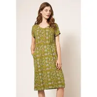 White Stuff Tallie Eco Vero Jersey Dre Green Printed Taglia: 24 | Abiti Midi Outlet | Donna | Verde