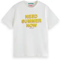 Scotch & Soda Relaxed-fit T-shirt Off White Taglia: 14 | T-shirt Outlet | Unisex | Bianco