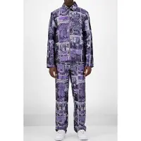 Daily Paper Purple Comic Jama Jacket Taglia: XS | Giacche Outlet | Unisex
