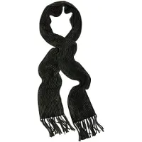 John Varvatos Knit Rib Scarf In Marble Wash Dark Olive Taglia: OS | Sciarpe Outlet | Uomo | Verde