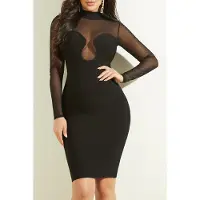 Guess Marciano By Davina Bandage Dress Jet Black Taglia: XS | Abiti Mini Outlet | Donna | Nero