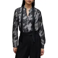 AllSaints Toni Toni Shirt Grey Taglia: 34 | Magliette intime Outlet | Donna | Grigio