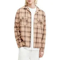 AllSaints Wendel Ls Shirt Bramble Pink Taglia: XXL | Camicie Casual Outlet | Uomo | Rosa