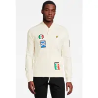 Lyle & Scott Panini Sticker Tracksuit Bomber Stone Taglia: S | Cardigan Outlet | Uomo