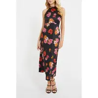 Guess Marciano GUESS Eco Sl Diana Dress Floral Black Ground Taglia: XS | Abiti Midi Outlet | Donna | Nero