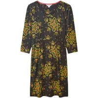 White Stuff Tallie Eco Vero Jersey Dre Black Printed Taglia: 12 | Abiti Midi Outlet | Donna | Nero