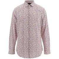 Guess Marciano GUESS Eco Benny New Collar Pau Pink Micro Flowers Taglia: 39 | Camicie Casual Outlet | Uomo | Rosa