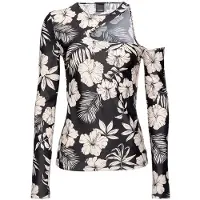Pinko Mistico Maglia Jersey Tecnico St.fiore Grafico Black/butter Taglia: XXS | Maglie a manica lunga Outlet | Donna | Nero