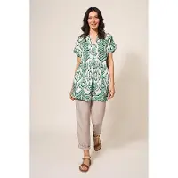 White Stuff Marianne Linen Tunic Green Taglia: 12 | Magliette intime Outlet | Donna | Bianco