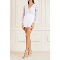Guess Marciano By Cassandra Romper True White Taglia: 46 | Tute corte Outlet | Donna | Bianco