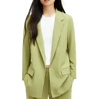 AllSaints Aleida Tri Blazer Olive Green Taglia: 4 | Blazers Outlet | Donna | Verde