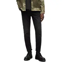 AllSaints Rex Damaged Washed Black Taglia: W28L30 | Jeans Slim Fit Outlet | Uomo | Nero