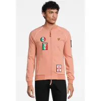Lyle & Scott Panini Sticker Tracksuit Bomber Dusty Pink Taglia: L | Cardigan Outlet | Uomo | Rosa