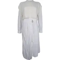 AllSaints Penny Dress Arctic White Taglia: L | Abiti Midi Outlet | Donna | Bianco