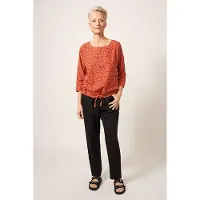 White Stuff Maddie Mix Top Coral Multi Taglia: 6 | Magliette intime Outlet | Donna | Arancia