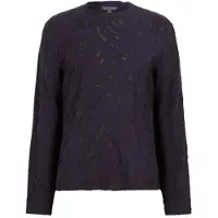 John Varvatos Hansel Ls Terry Flowy Leopard Burnout Cr Night Shadow Taglia: L | Maglioni a maglia Outlet | Uomo | Nero