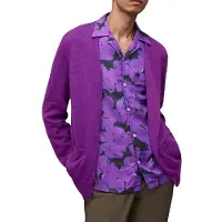 AllSaints Kennedy Cardigan Electric Purple Taglia: XXL | Cardigan Outlet | Uomo | Viola