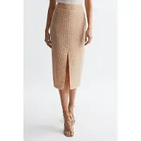 Reiss Brooklyn Midi Skirt — Nude Taglia: 6 | Minigonne Outlet | Donna