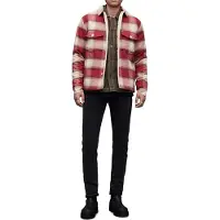 AllSaints Hawkins Jacket Pyrope Red Taglia: XS | Giacche leggere Outlet | Uomo | Rosso