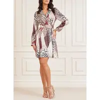 Guess Marciano By Sophia Flare Dress Earth Rhapsody Print Taglia: XS | Abiti Mini Outlet | Donna | Marrone