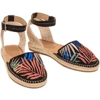 White Stuff Honeysuckle Leaf Espadrille Black Taglia: 7 | Espadrillas Outlet | Donna | Nero