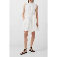 French Connection Emily Tiered Flared Dress White Taglia: M | Abiti Mini Outlet | Donna | Bianco