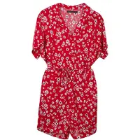 French Connection Shasta Daisy Print Playsuit Poppy Taglia: 10 | Tute corte Outlet | Donna