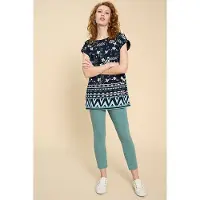 White Stuff Carrie Tunic Navy Printed Taglia: 12 | Magliette intime Outlet | Donna | Blu