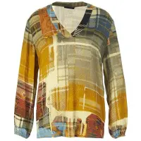 River Woods Loose V-neck Shirt Multi W90191 Taglia: 40 | Magliette intime Outlet | Donna
