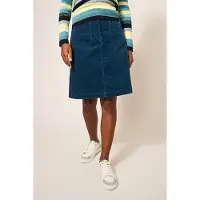 White Stuff Melody Cord Skirt Dark Teal Taglia: 6 | Minigonne Outlet | Donna | Ciano