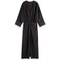 Scotch & Soda Midi Dress With Drape Detail Evening Black Taglia: 34 | Abiti Midi Outlet | Donna | Nero