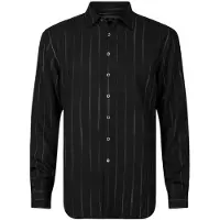 John Varvatos Nye Shirt Classic Fit Shirt With Regular Black Taglia: L | Camicie Casual Outlet | Uomo | Nero
