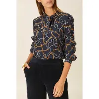 River Woods Viscose Scarf Shirt In Blue Taglia: 42 | Magliette intime Outlet | Donna | Blu