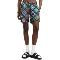AllSaints Tunis Swimshort Jet Black Taglia: XS | Pantaloncini da bagno Outlet | Uomo | Nero