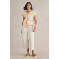 White Stuff Nelly Notch Neck Tee Natural Taglia: 18 | Maglie Sportivi Outlet | Donna