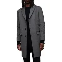 AllSaints Hal Coat Grey Taglia: 46 | Cappotti monopetto Outlet | Uomo | Grigio