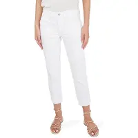 PAIGE Brigitte Fashion Patch Pkt Crisp White Taglia: W24 | Jeans straight fit Outlet | Donna | Bianco