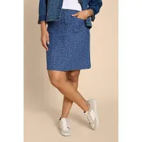White Stuff Melody Twill Skirt Blue Printed Taglia: 10 | Minigonne Outlet | Donna | Blu