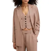 AllSaints Deri Lyn Blazer Doe Brown Taglia: 8 | Blazers Outlet | Donna | Marrone