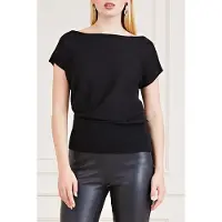Guess Marciano By Amelie Off Shoulder Jet Black A996 Taglia: XS | Maglioni a maglia Outlet | Donna | Nero