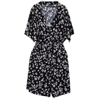 French Connection Shasta Daisy Print Playsuit Black Taglia: 6 | Tute corte Outlet | Donna | Nero