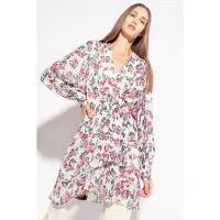 Pinko Alma Dress White/pink Multi-colour Taglia: 38 | Abiti Mini Outlet | Donna | Bianco