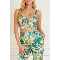 Guess Marciano By Blossom Corset Heirloom Top Print Taglia: 38 | Canottiere Outlet | Donna