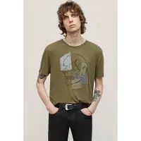John Varvatos Ss Crew Tee - Patchwork Skull Olive Taglia: M | T-shirt stampate Outlet | Uomo | Verde