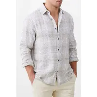 French Connection Barrow Dobby Ls Shirt Brown Taglia: XS | Camicie Casual Outlet | Uomo | Marrone